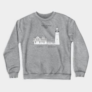 Portland Head Light Lighthouse - Maine - SBDpng Crewneck Sweatshirt